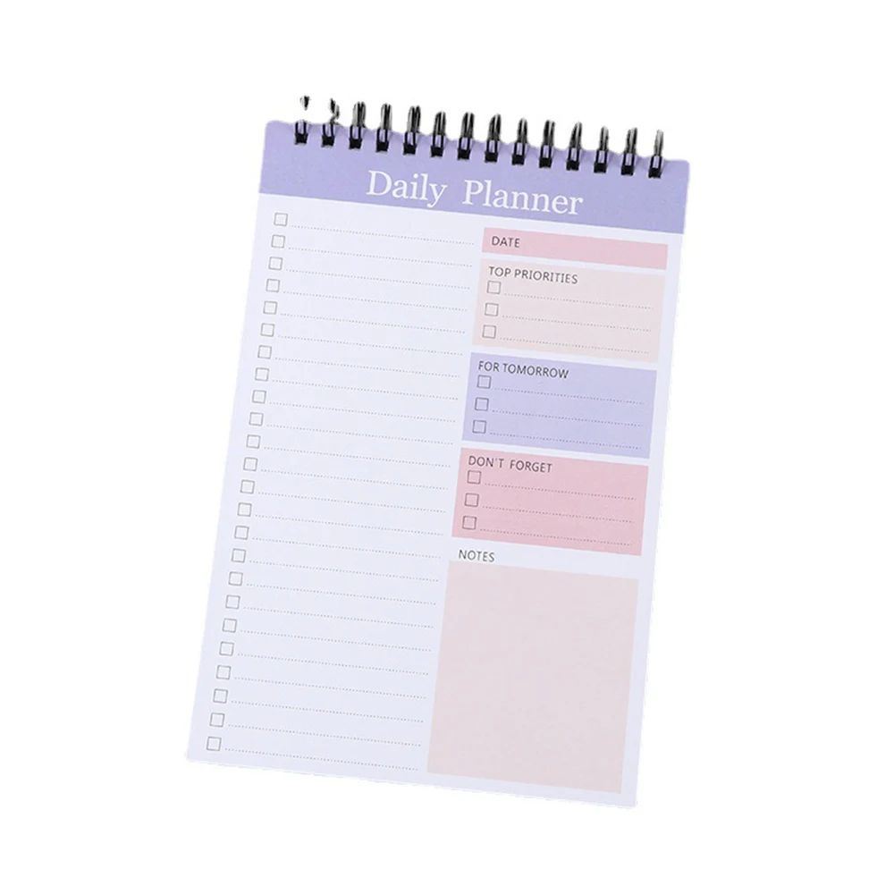 Office plan, daily plan coil notepad 1