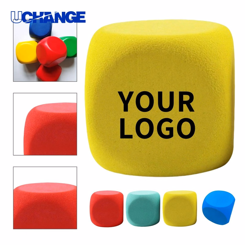 PU Foam Stress Cube Squeeze Toy 2.4"