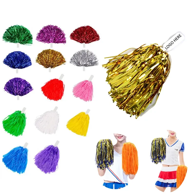 Plastic Cheerleading Pompoms with Handle 1