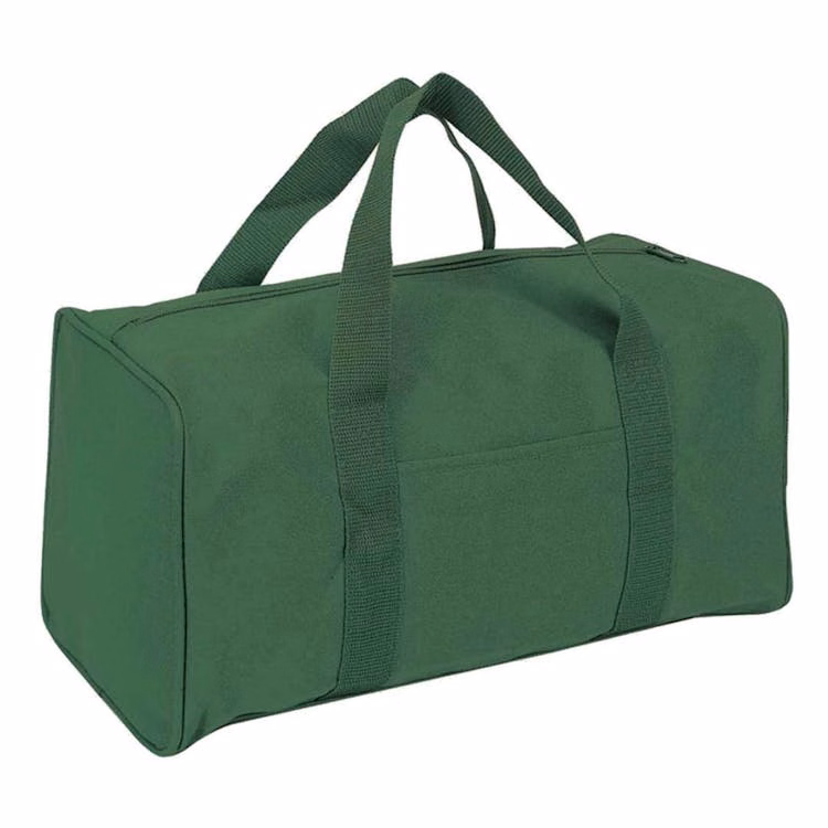Square Duffel Bags Dark Green 15"