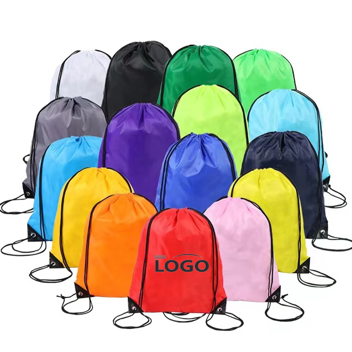 Drawstring Backpack Oxford cloth Water Resistant String Bag 1