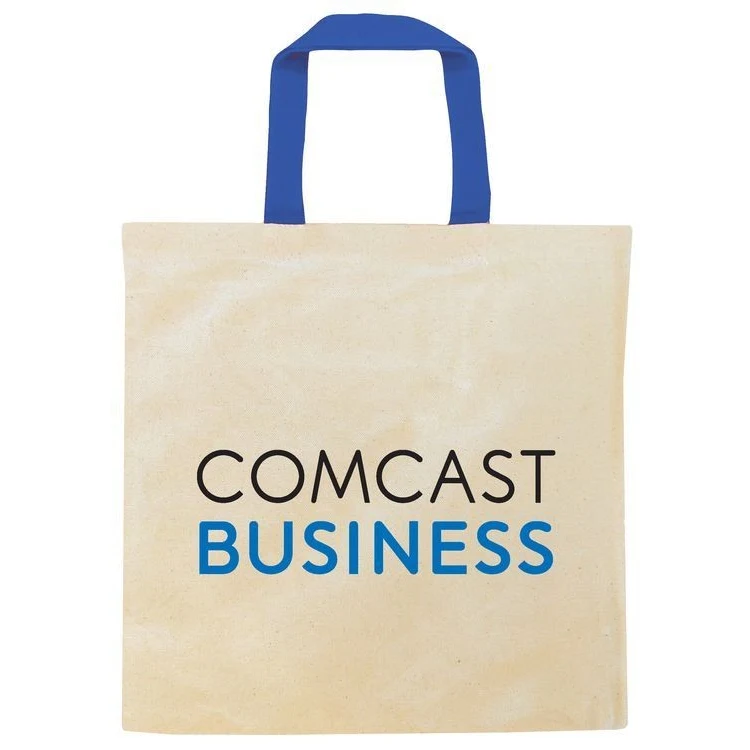 Natural Cotton Tote (14"x14"), custom tote bag with logo imprint 1