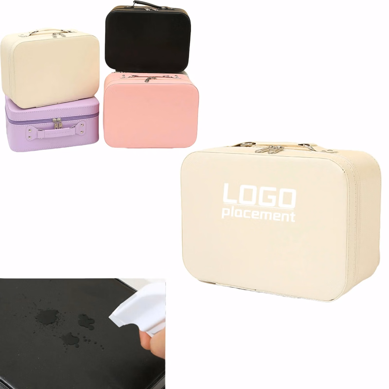 Customizable Solid-Color Cosmetic Case