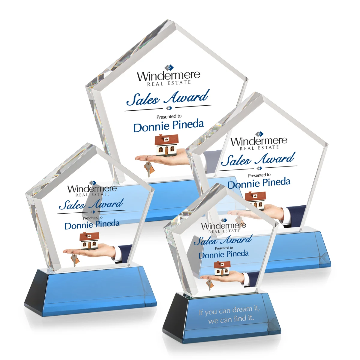 Genosee VividPrint™ Award on Base - Sky Blue 1