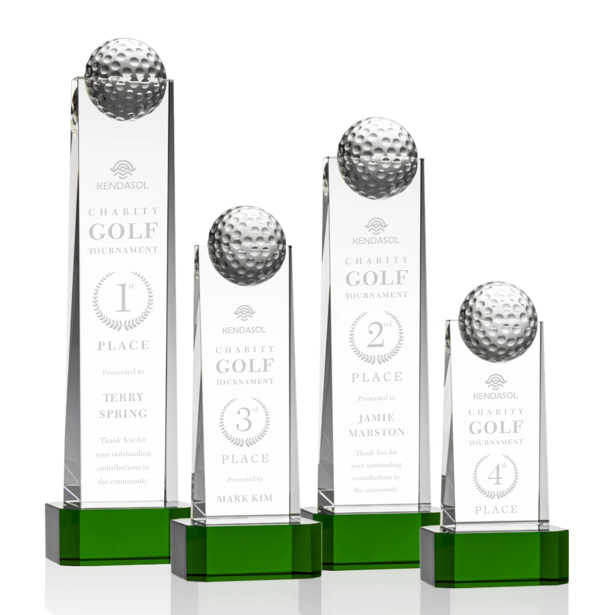 Dunbar Golf Award on Base - Green 1