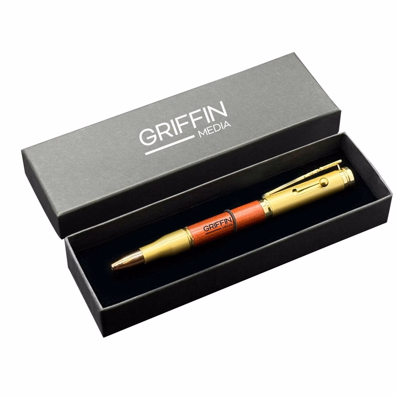 Single Pen Set Cardboard Box with Bullet-III Pens