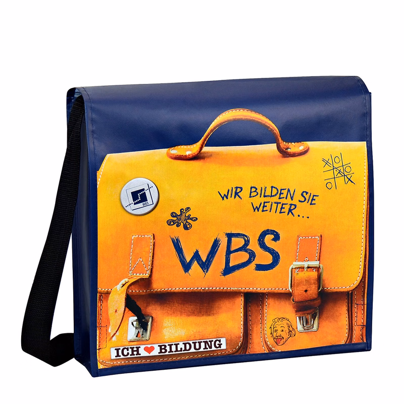 Custom 120g Laminated Non-Woven Messenger Bag 14"x13"x4"