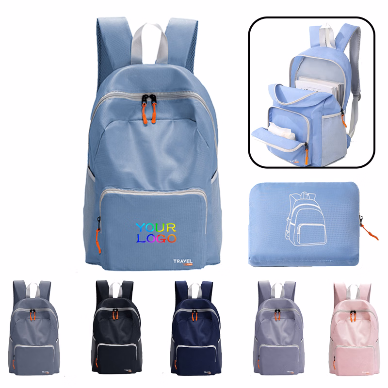 MOQ 10 PCS Compact Foldable Backpack