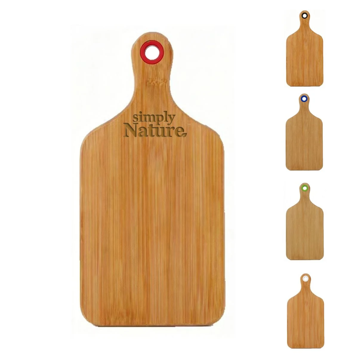 Bamboo Cheese Board with Silicone Ring - Ocean 1