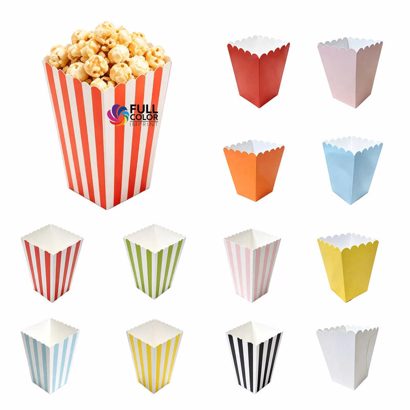 Custom Full Color Paper Popcorn Bucket