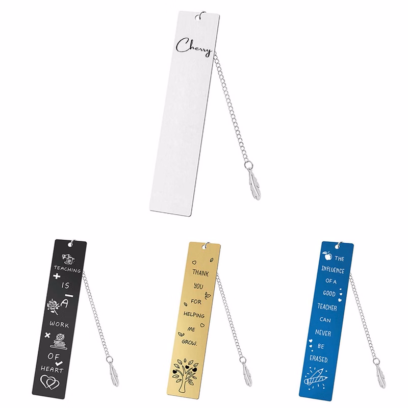 Leaf Pendant Metal Bookmark