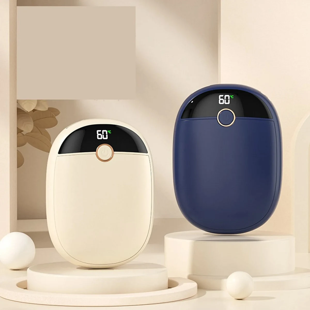 5400 mAh Digital Display Double-sided Heating Power Bank 1