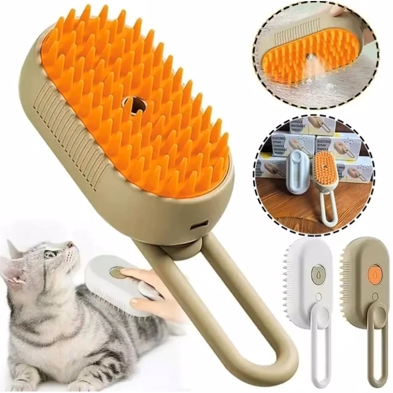 Pet spray massage comb
