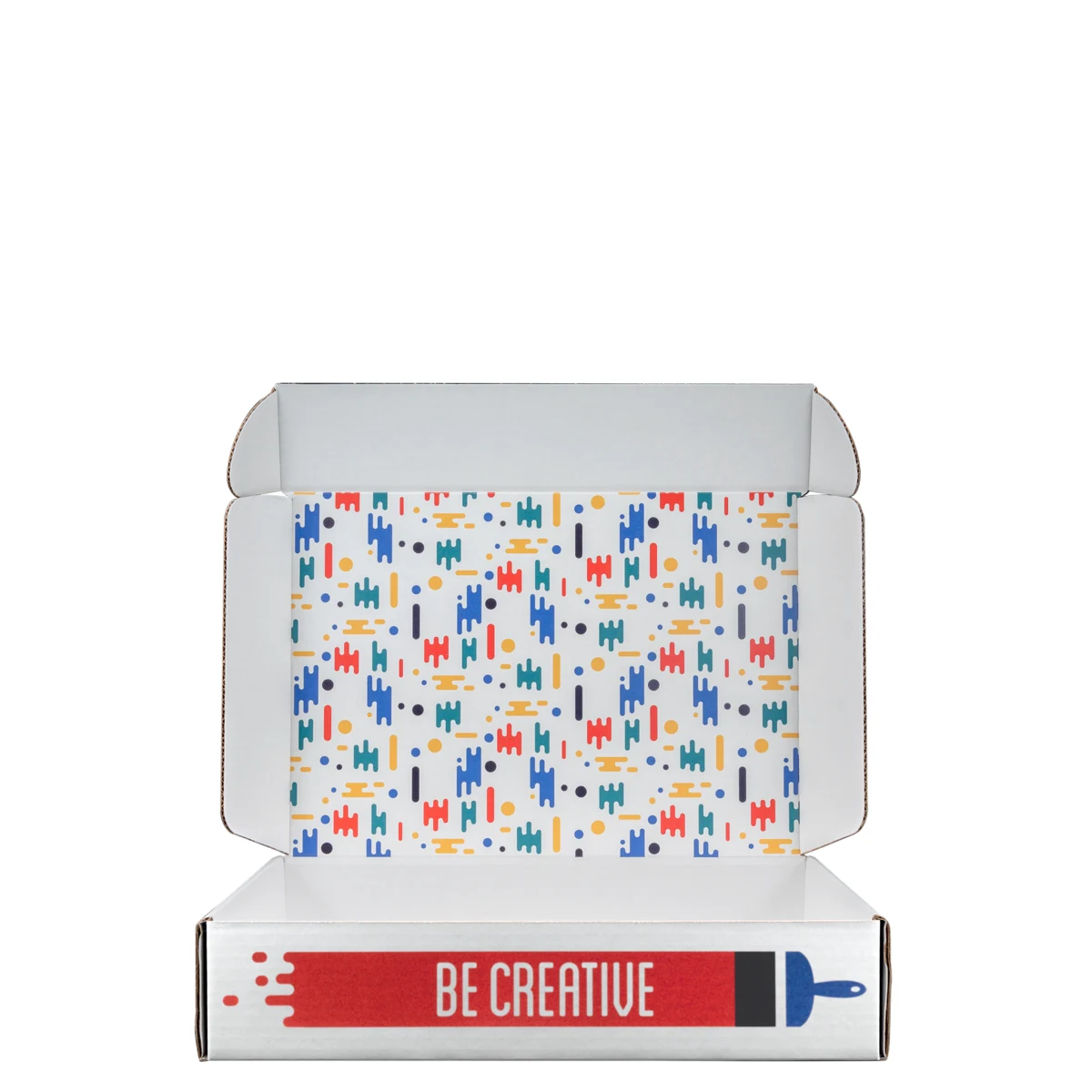 Mailing Box, B-Flute14" x 10" x 3" - White - E - 420 sq in 1