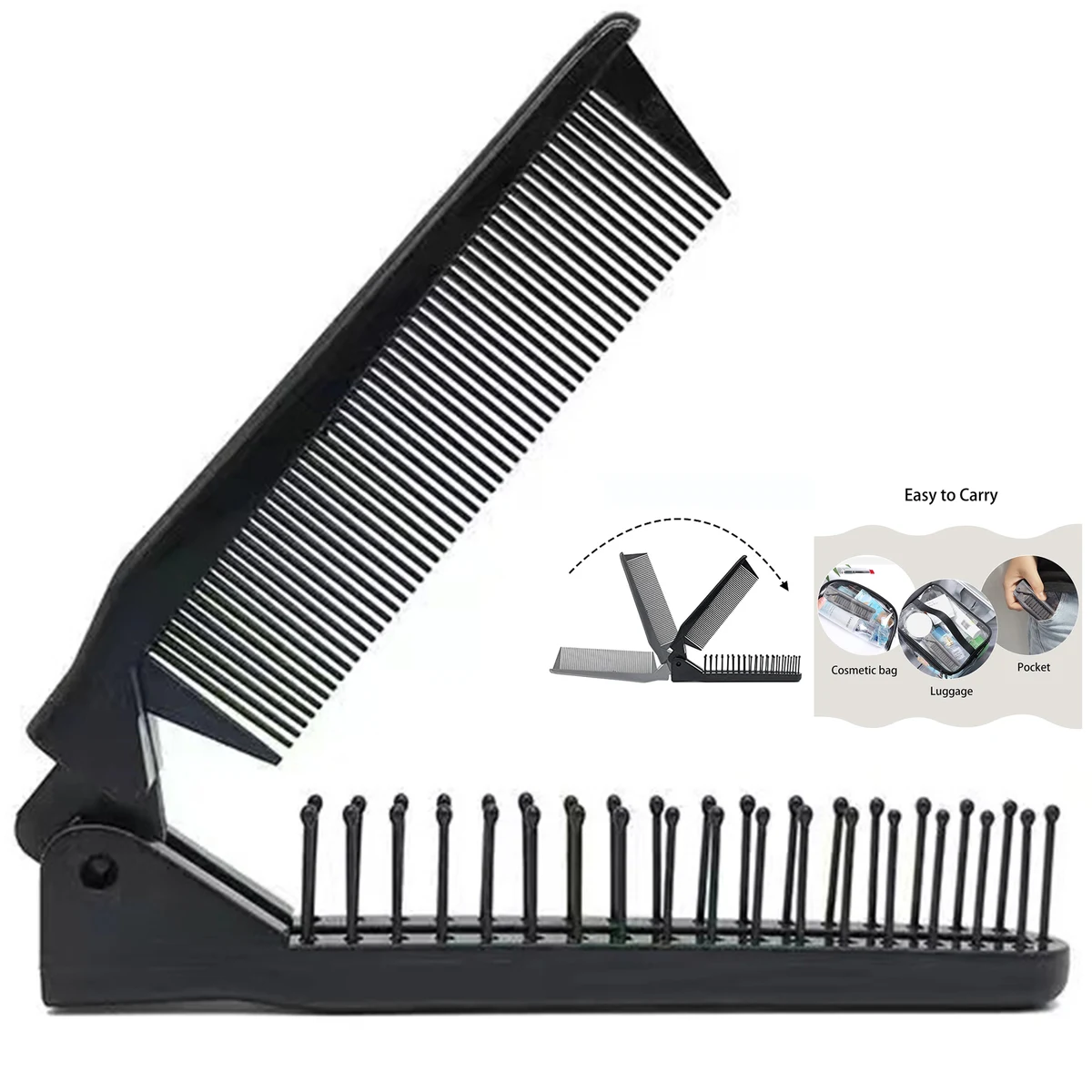 Portable Travel Folding Hair Brush 1