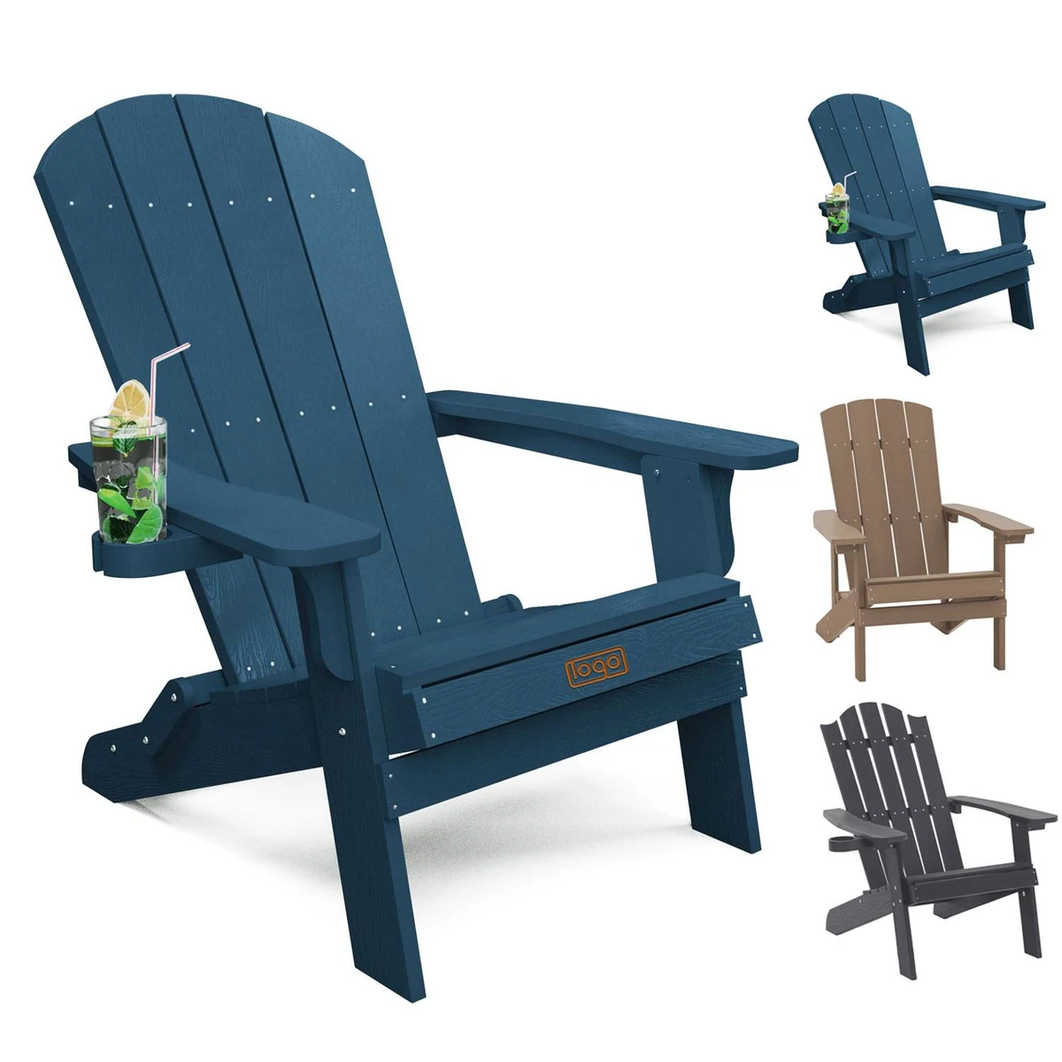 Beach Plastic Wood Frog Chair–Eco Recycled Creative Design 1
