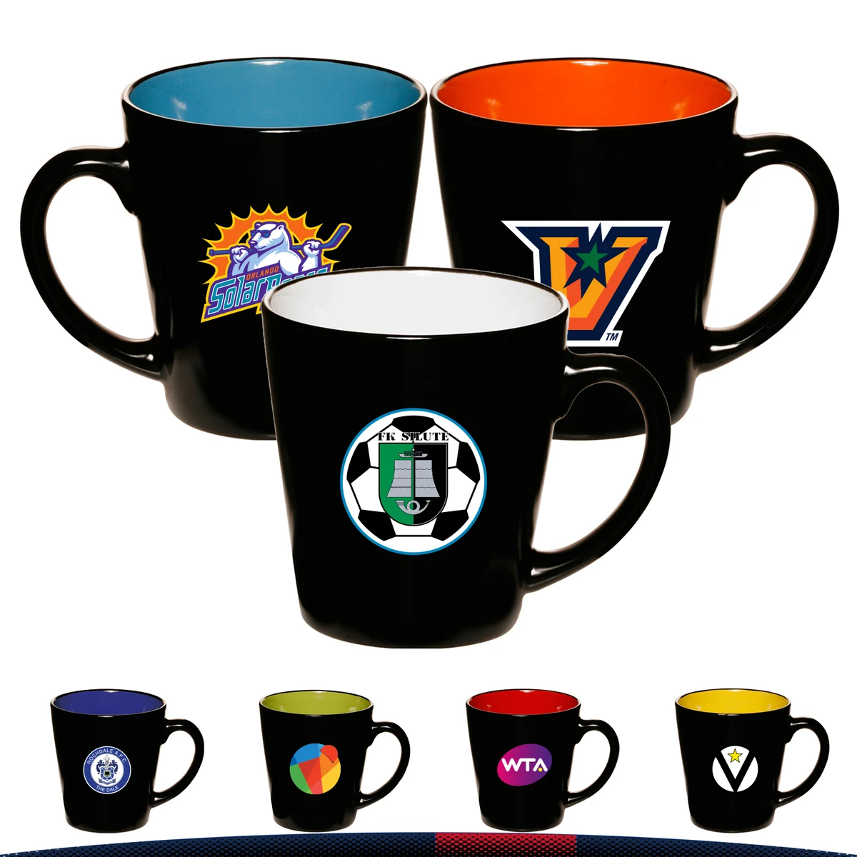 12 oz. Wide Mouth Ceramic Mugs 1