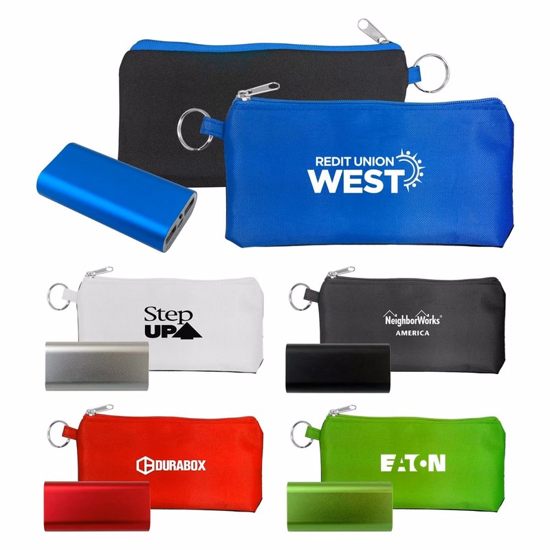 Brushed Metal Tablet Power Bank Kit
