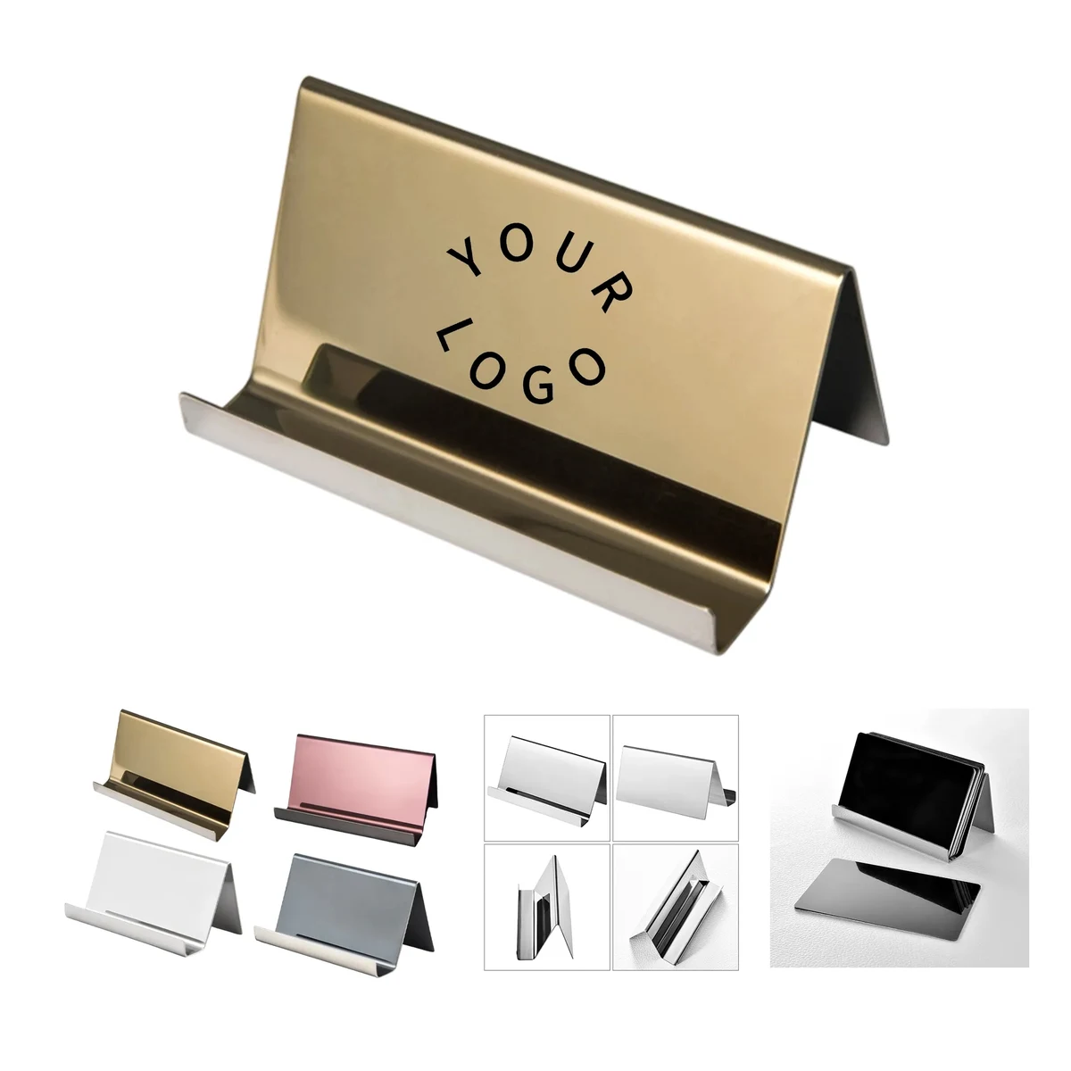 Metal Desktop Card Holder 1