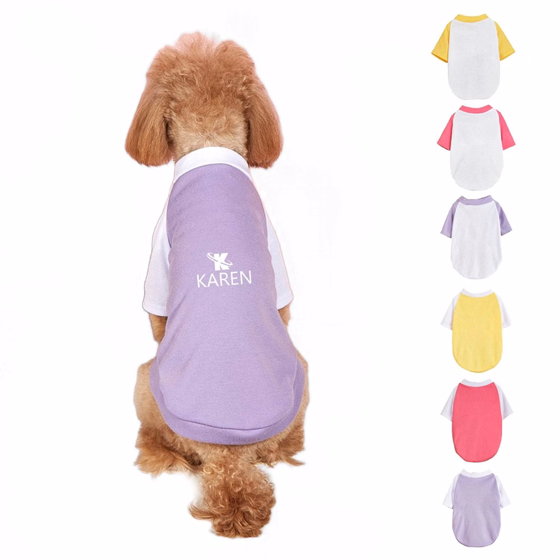 Breathable Stretchy Dog Raglan Shirt