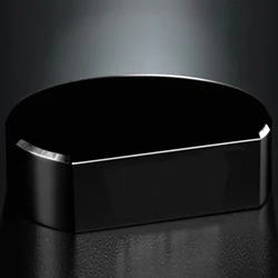 Black Glass Base- Cut Circle 1