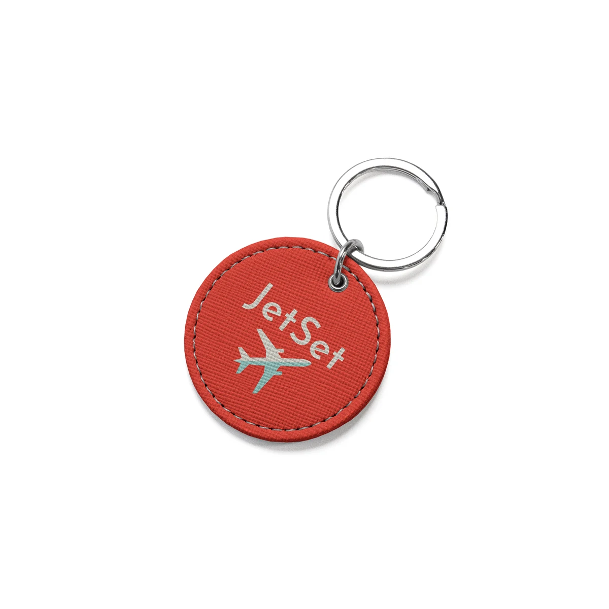 LVL Vegan Leather Round Keychain 1