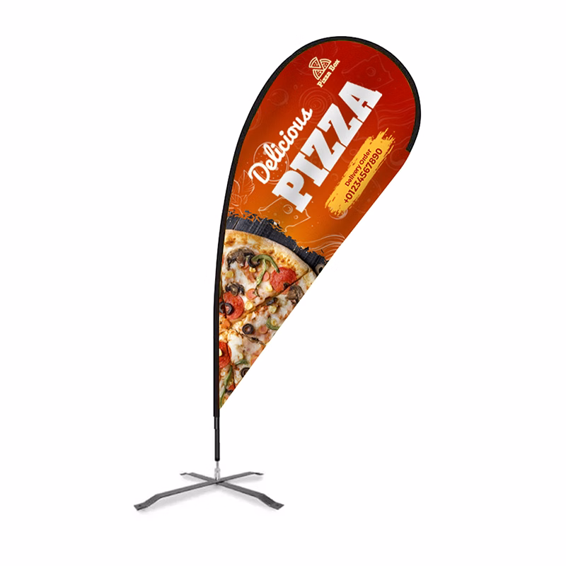 Flex Blade® Teardrop Flag Kit, Double-Sided - 9' Outdoor Flag