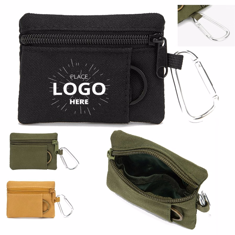 Promotional Tactical Mini Sports Wallet With Safe Non-Pollution Logo Printing