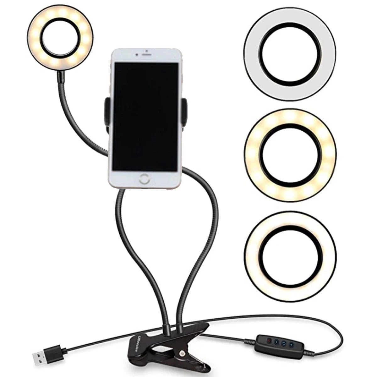 Led Ring Light With Phone Holder 1