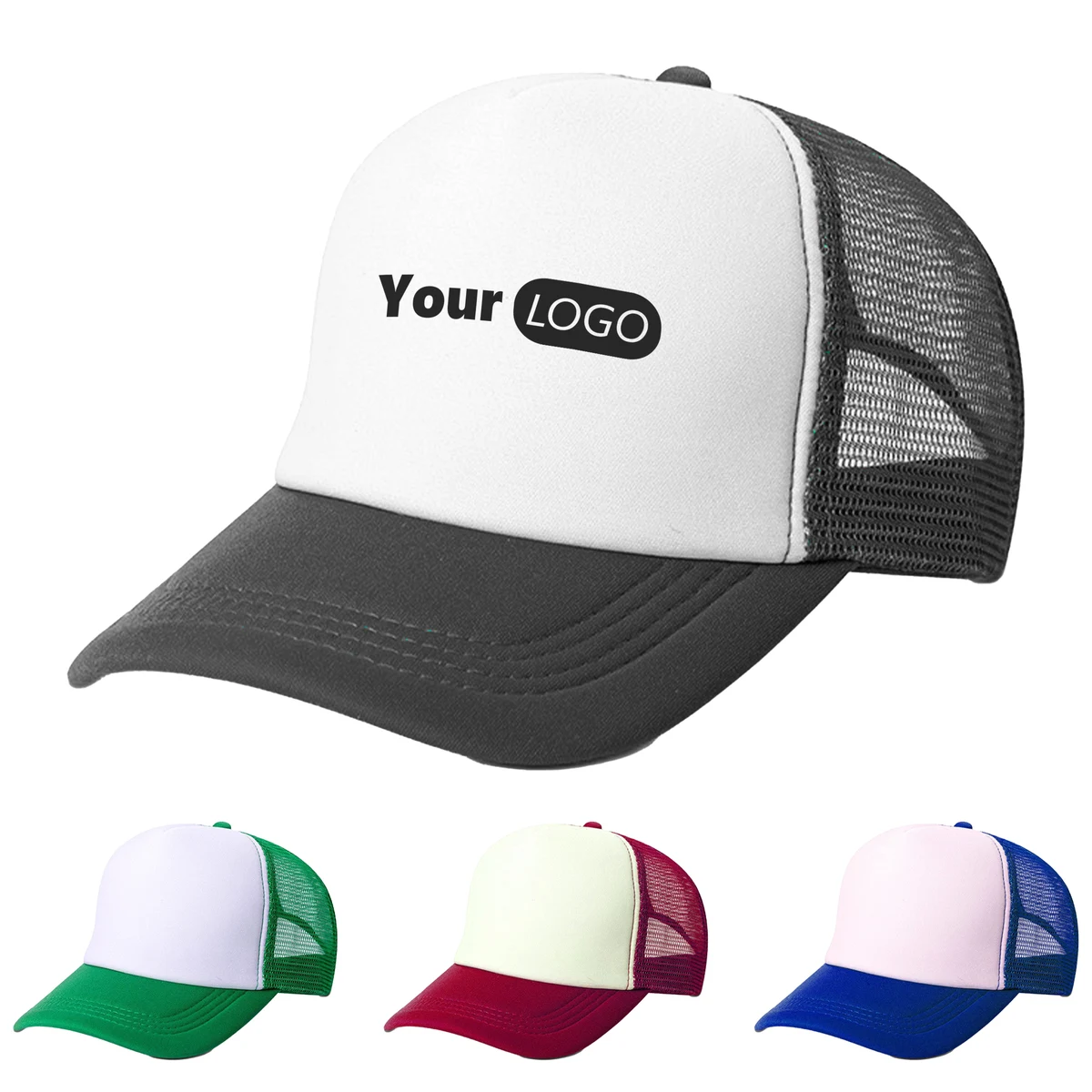 Polyester Logo-Ready Baseball Caps 1