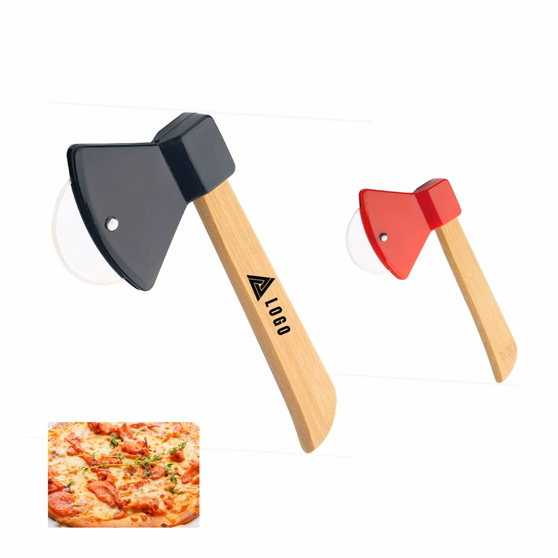 Axe Pizza Cutter With Wooden Handle
