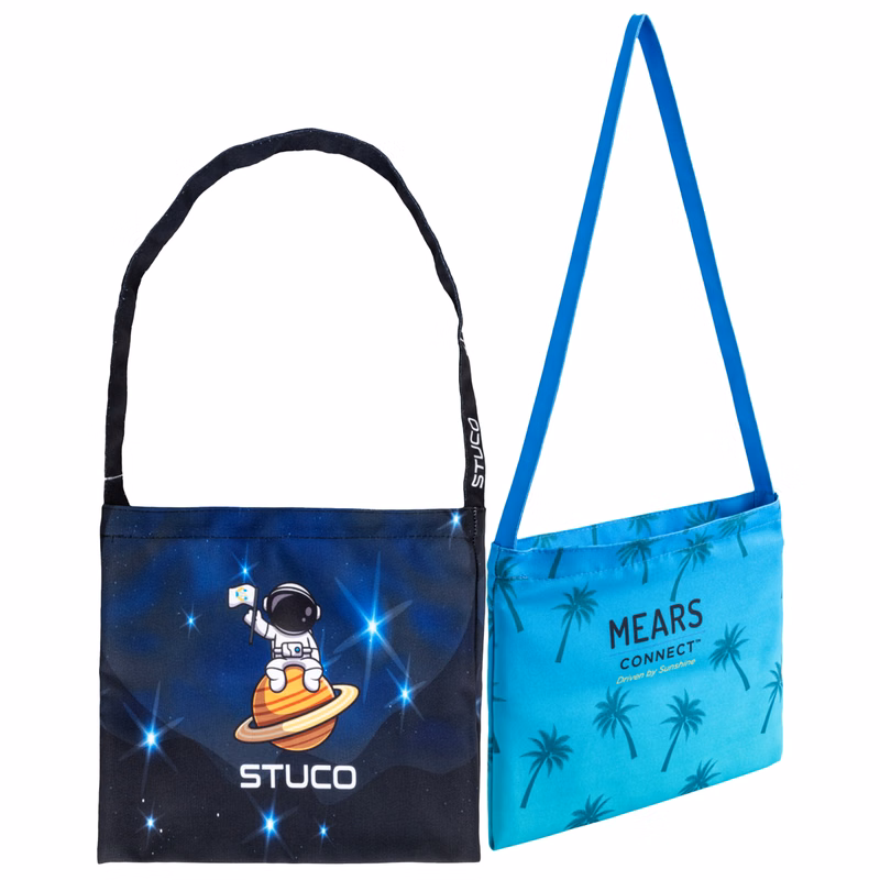 12 Oz. Sublimated Sturdy Poly Canvas Tote Bag (14" x 12")