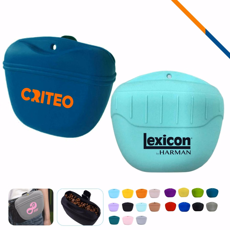 PawSnap Silicone Portable Pet Treat Pouch