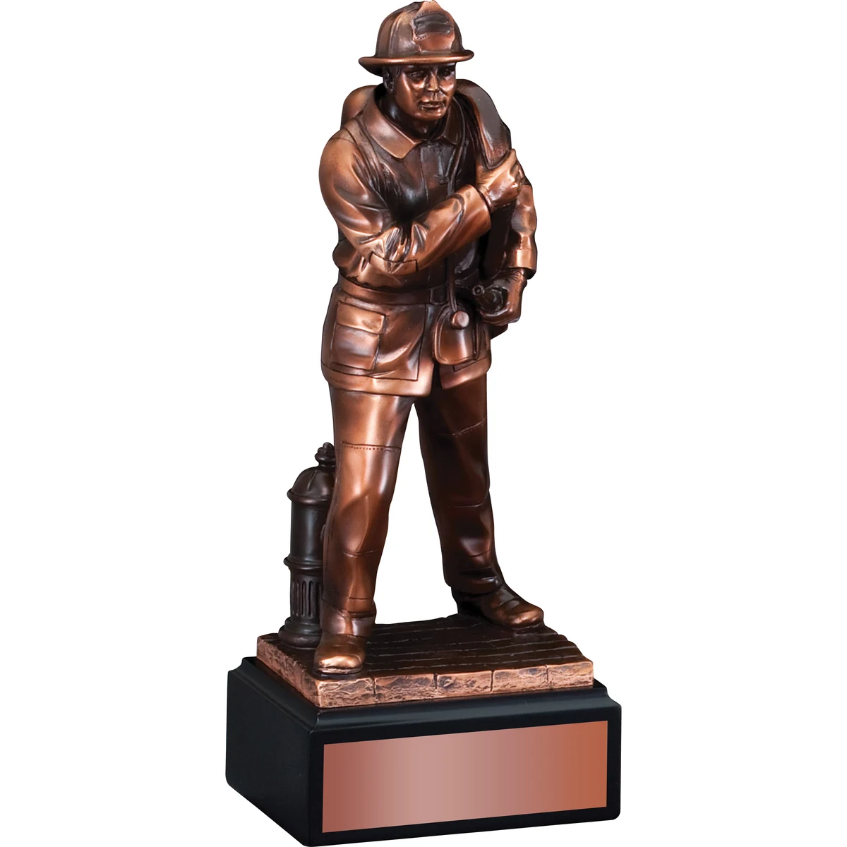 Fireman At Ready Statue 1