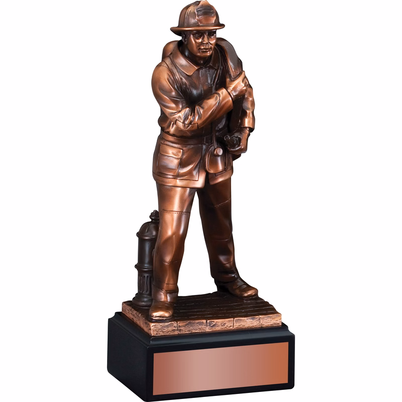 Fireman At Ready Statue