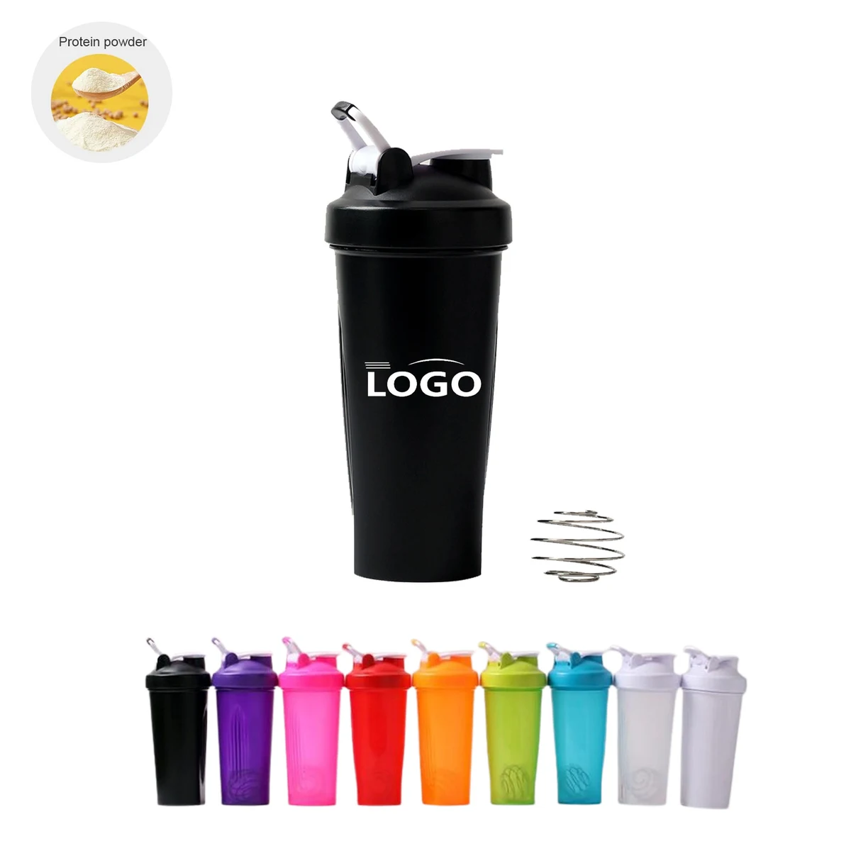 20oz Portable Gym Protein Cup With Shaker Ball 1