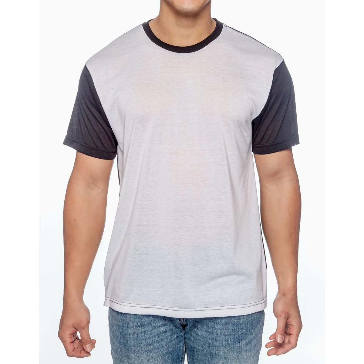 Unisex Sublimation Blackout Blank Short Sleeve T-shirt 1