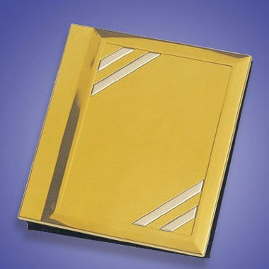 2-TONE BRASS & CHROME PHOTO ALBUM