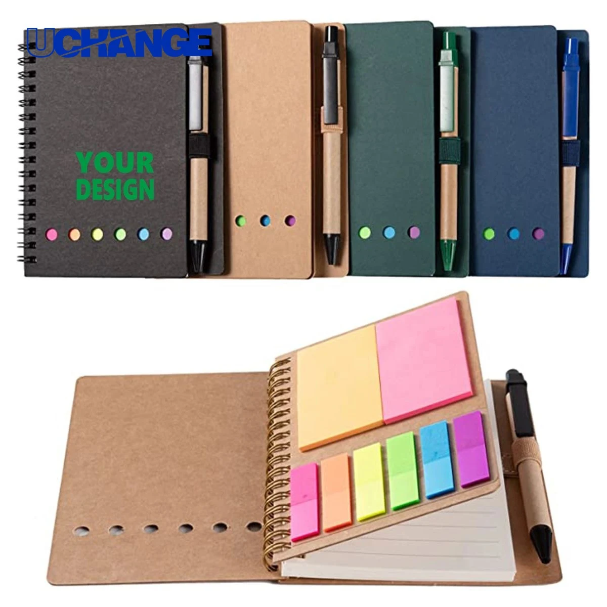 Lined Spiral Kraft Notebook 1