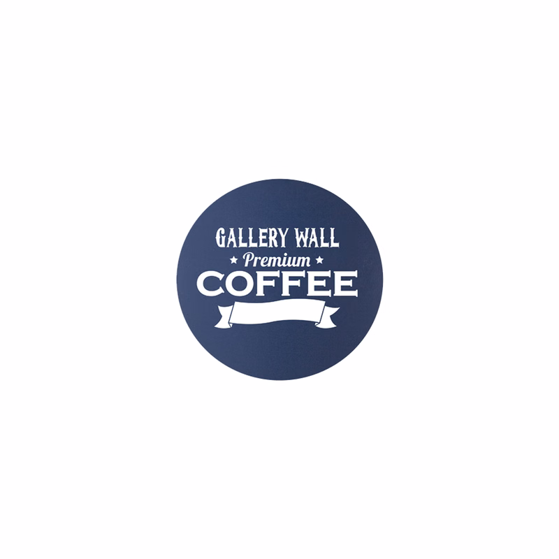 3" Navy Blue Round Silicone Coaster