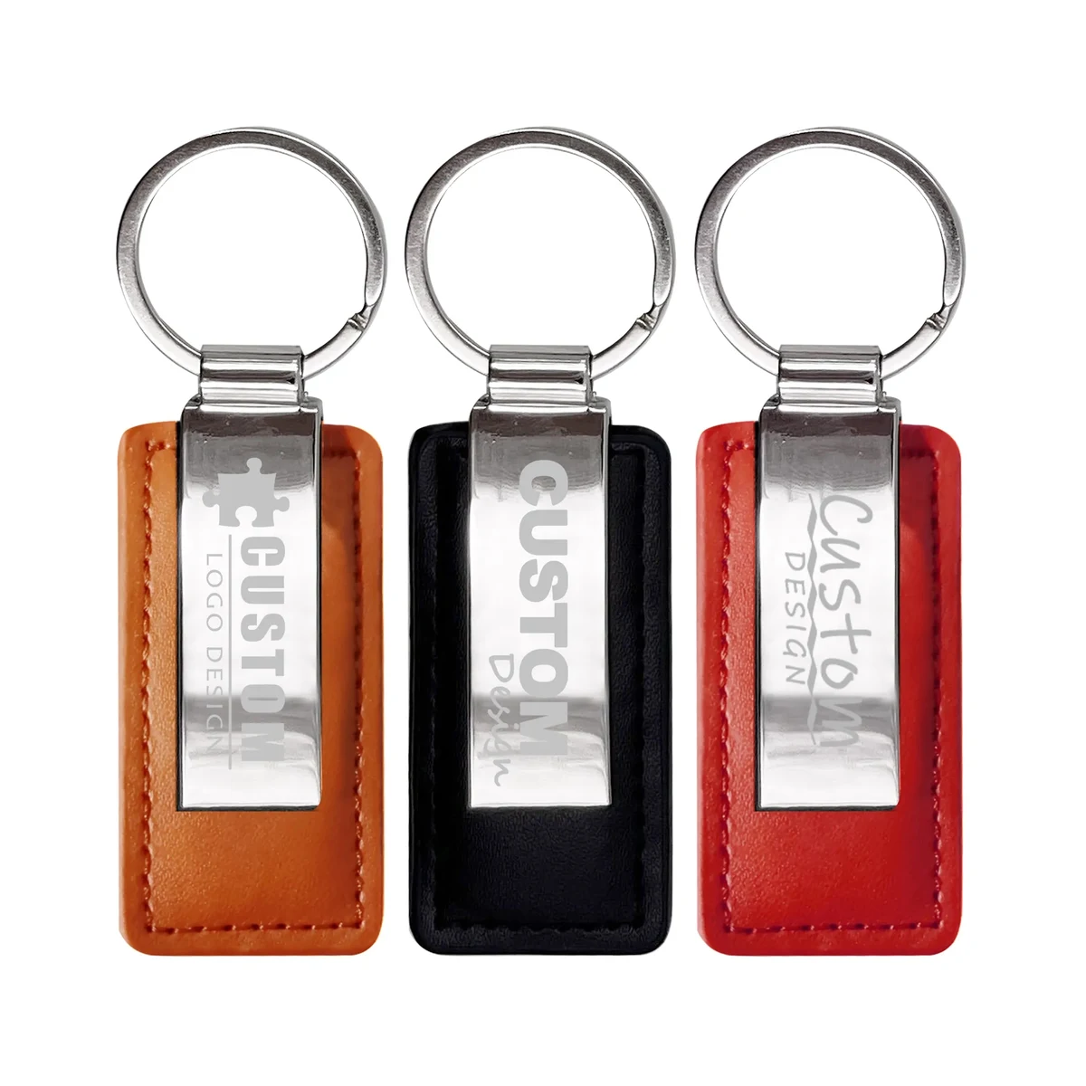 Metal PU Keychain 1