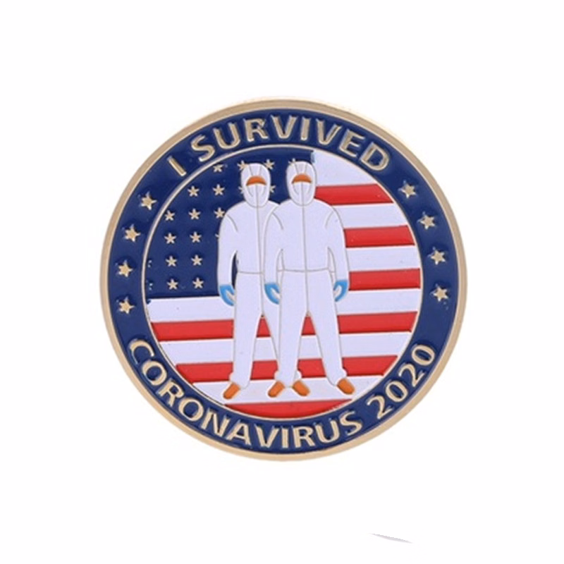Customized Zinc alloy Commemorative Coins- For American COVID-19 Virus Prevention
