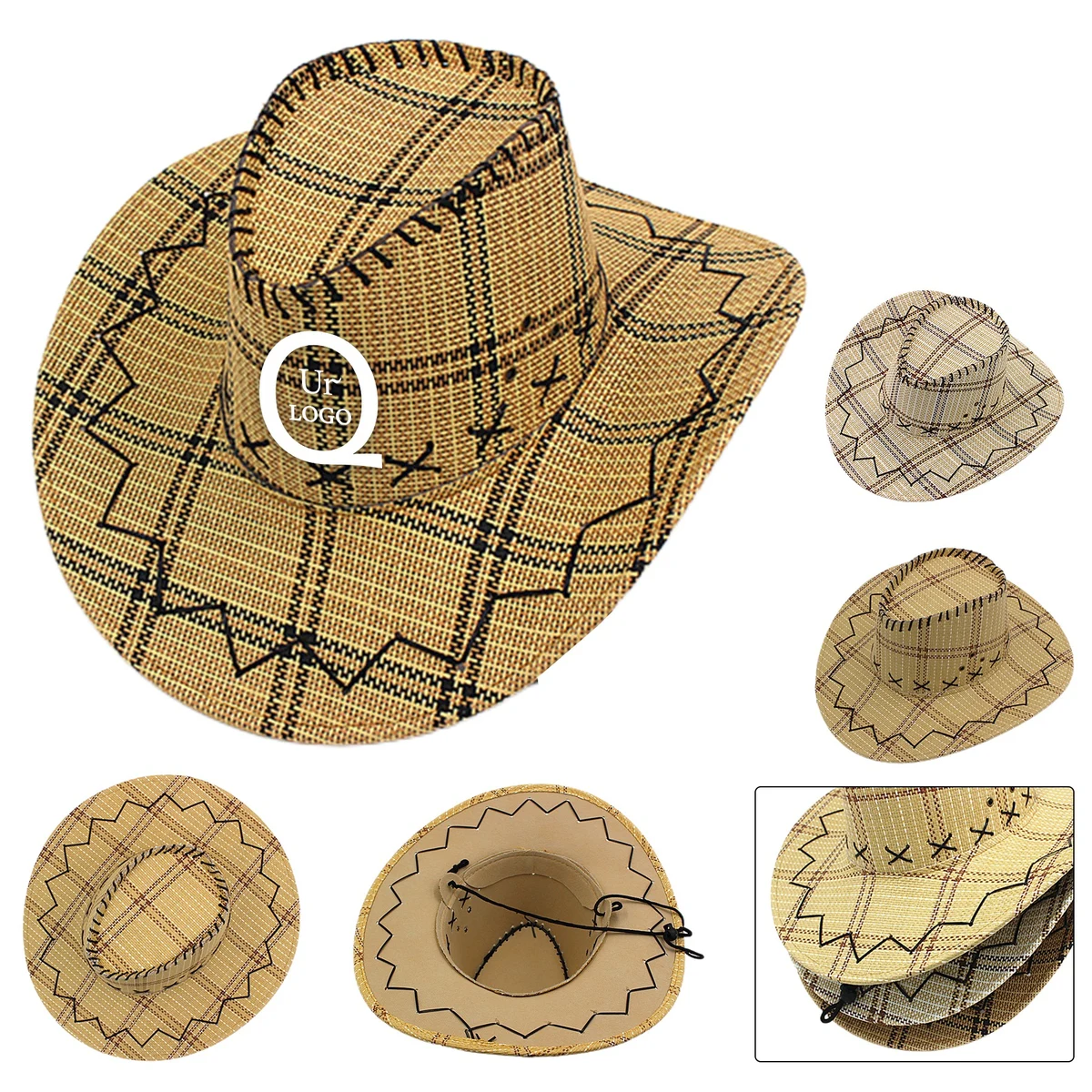 Reverse Brim Western Cowboy Hat 1