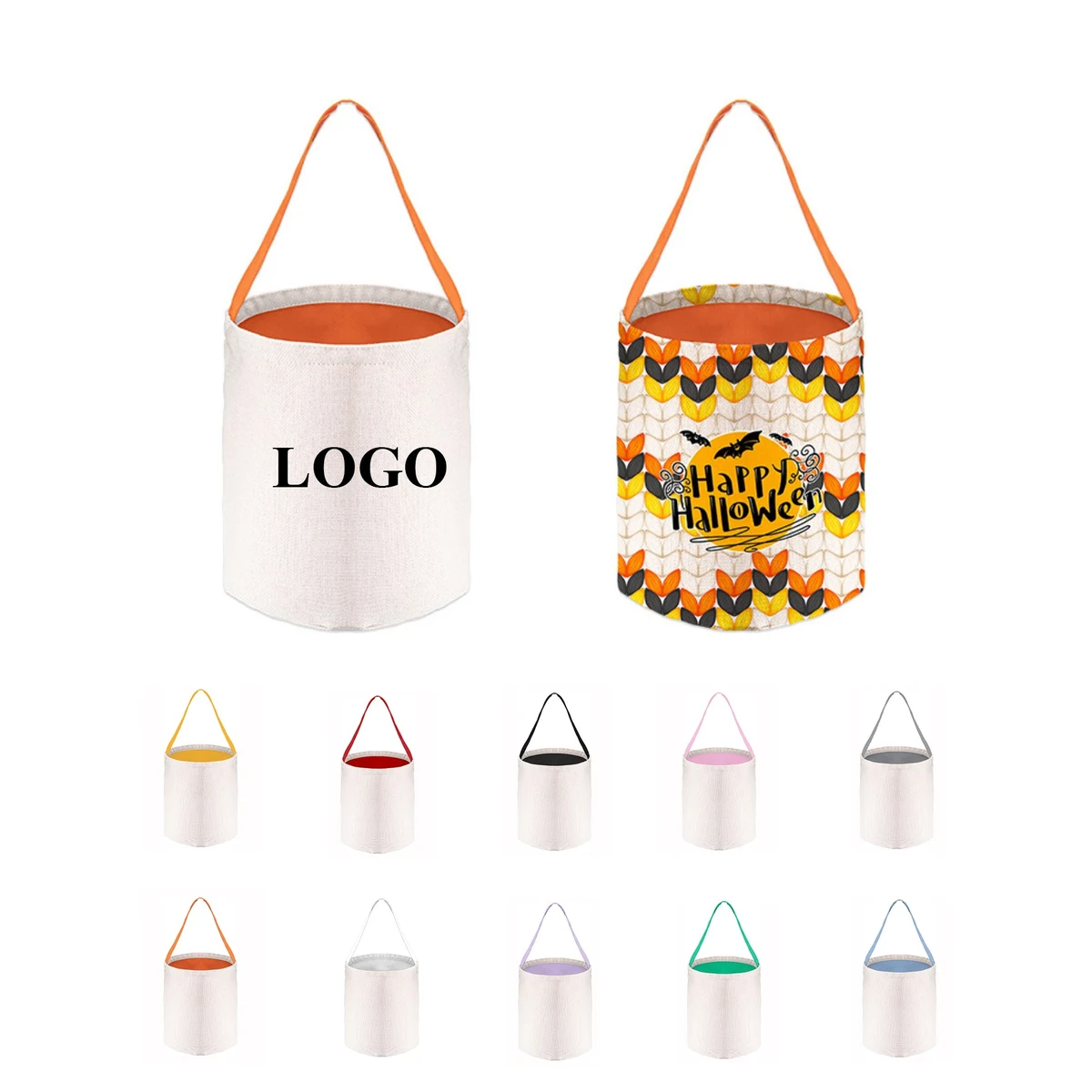 Large Candy Bucket Tote Bag, custom tote bag with logo imprint 1