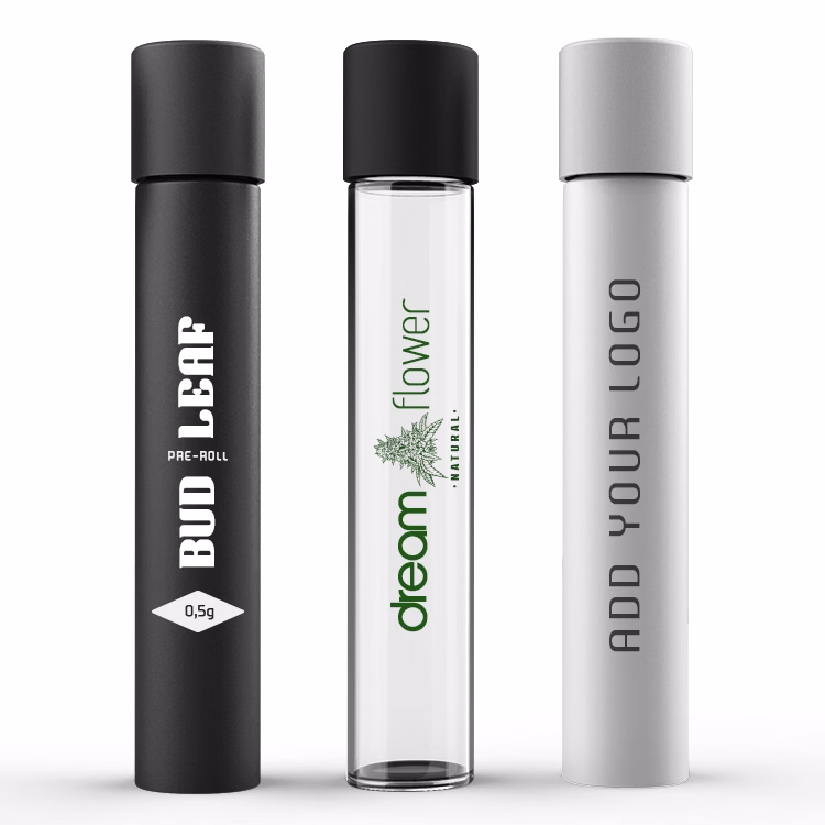 Glass Pre Roll Joint Tube with Direct Print