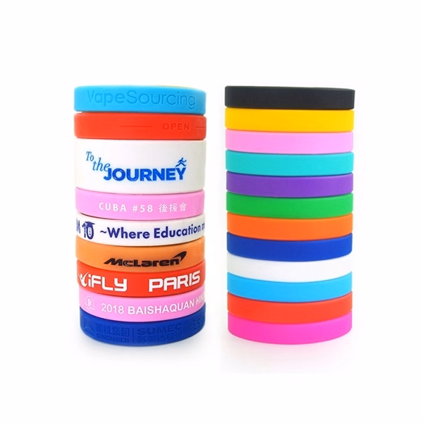 Custom Glowing Silicone Rubber Bracelets — Team Spirit, Events, and Sports Giveaway