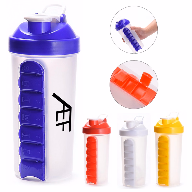 Water Bottle & Pill Organizer Travel Storage Container