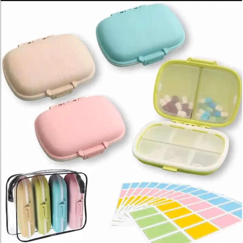 8 Compartments Travel Pill Organizer Box