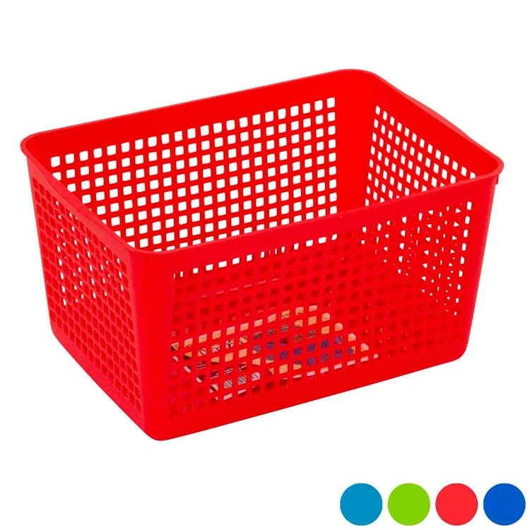 Rectangular Slotted Baskets - Assorted Colors 1