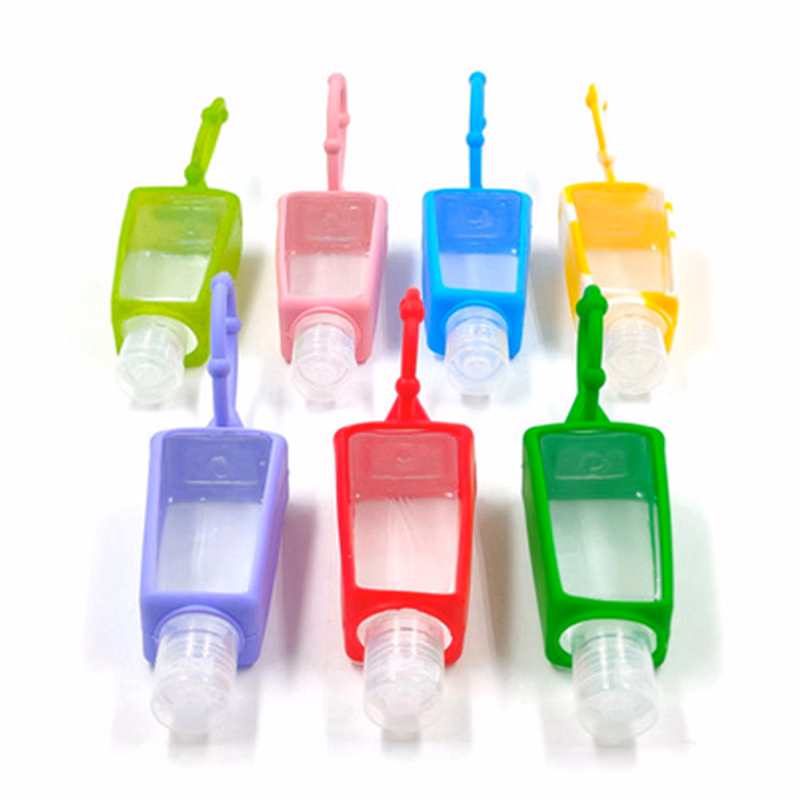 30mlBottles Silicone Hanging Protective Case Bottle Holder for Hand Sanitizer